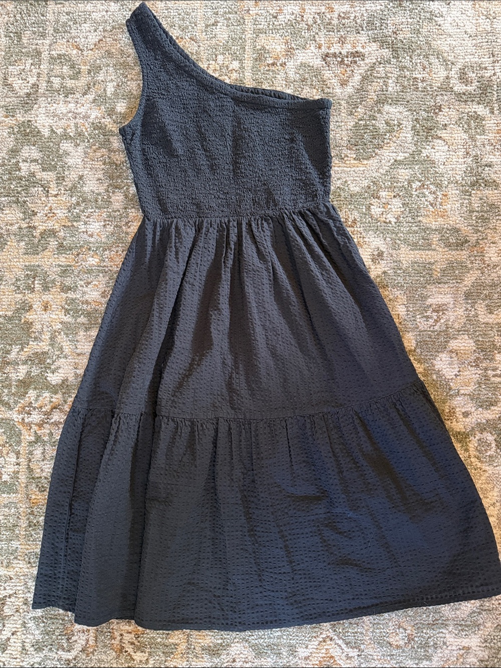 One-Shoulder Black Dress